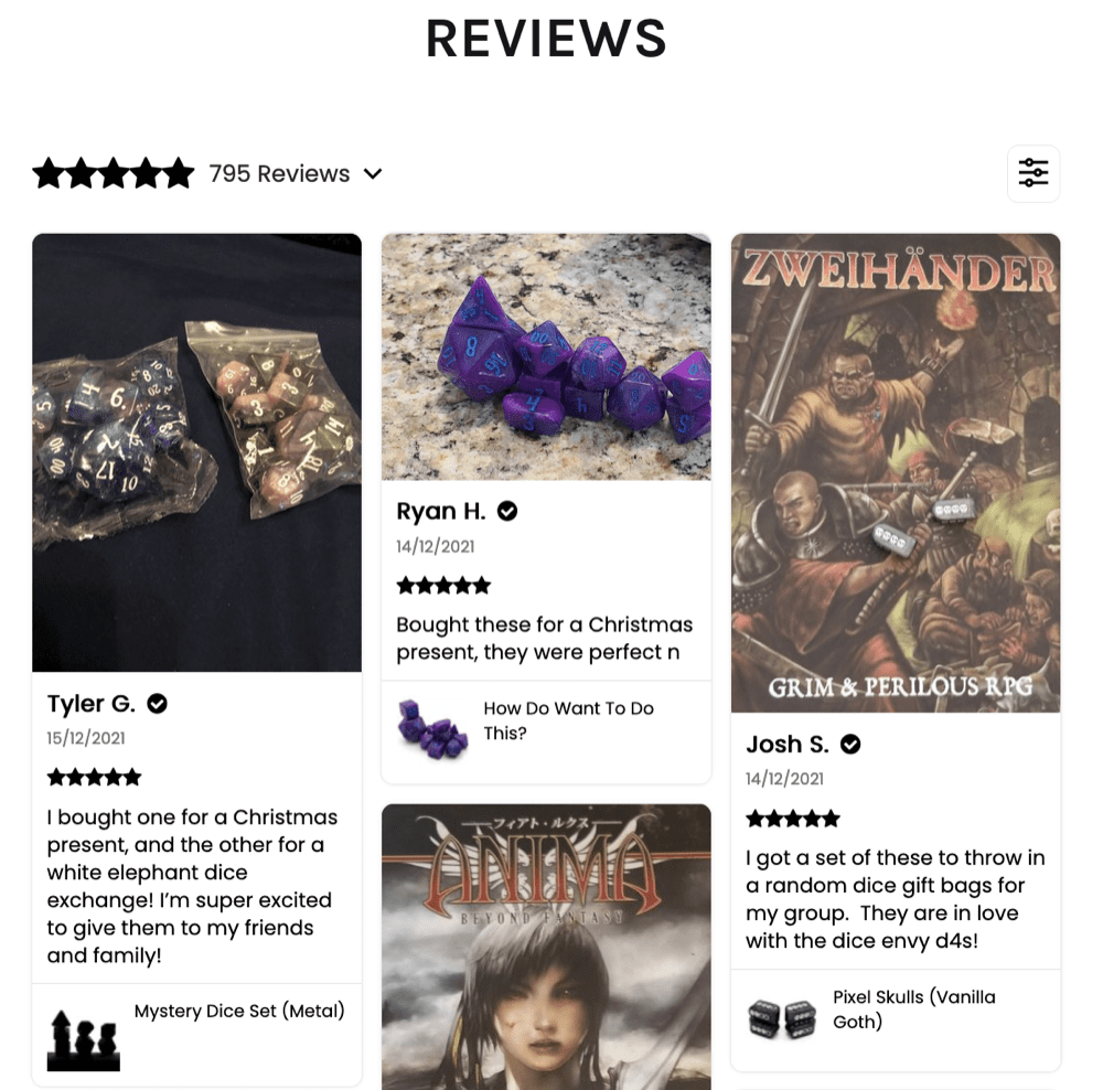 Dice Envy reviews